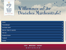 Tablet Screenshot of deutsche-maerchenstrasse.com